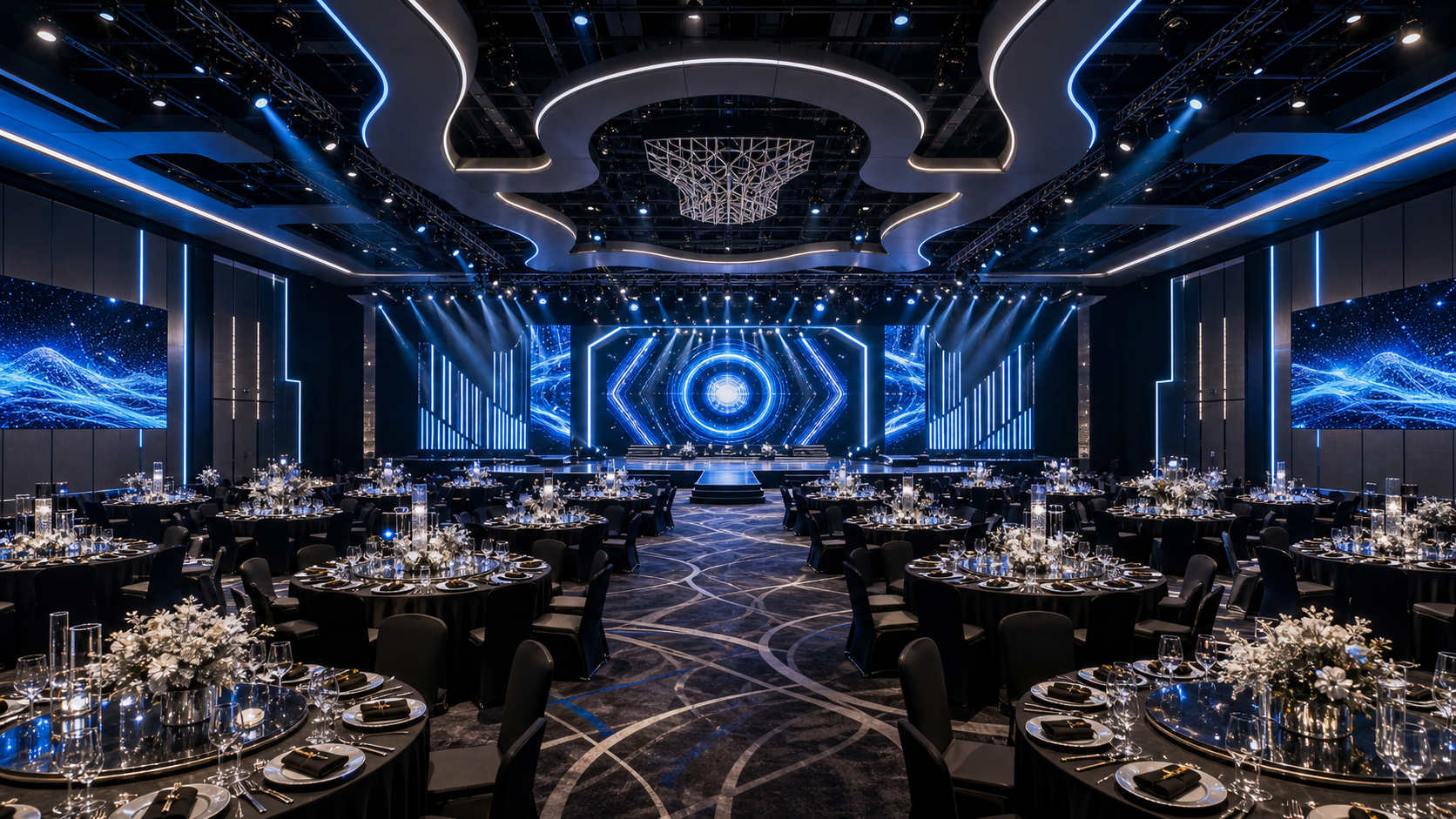 Hotel Ballroom Lighting, AV & Scene Control